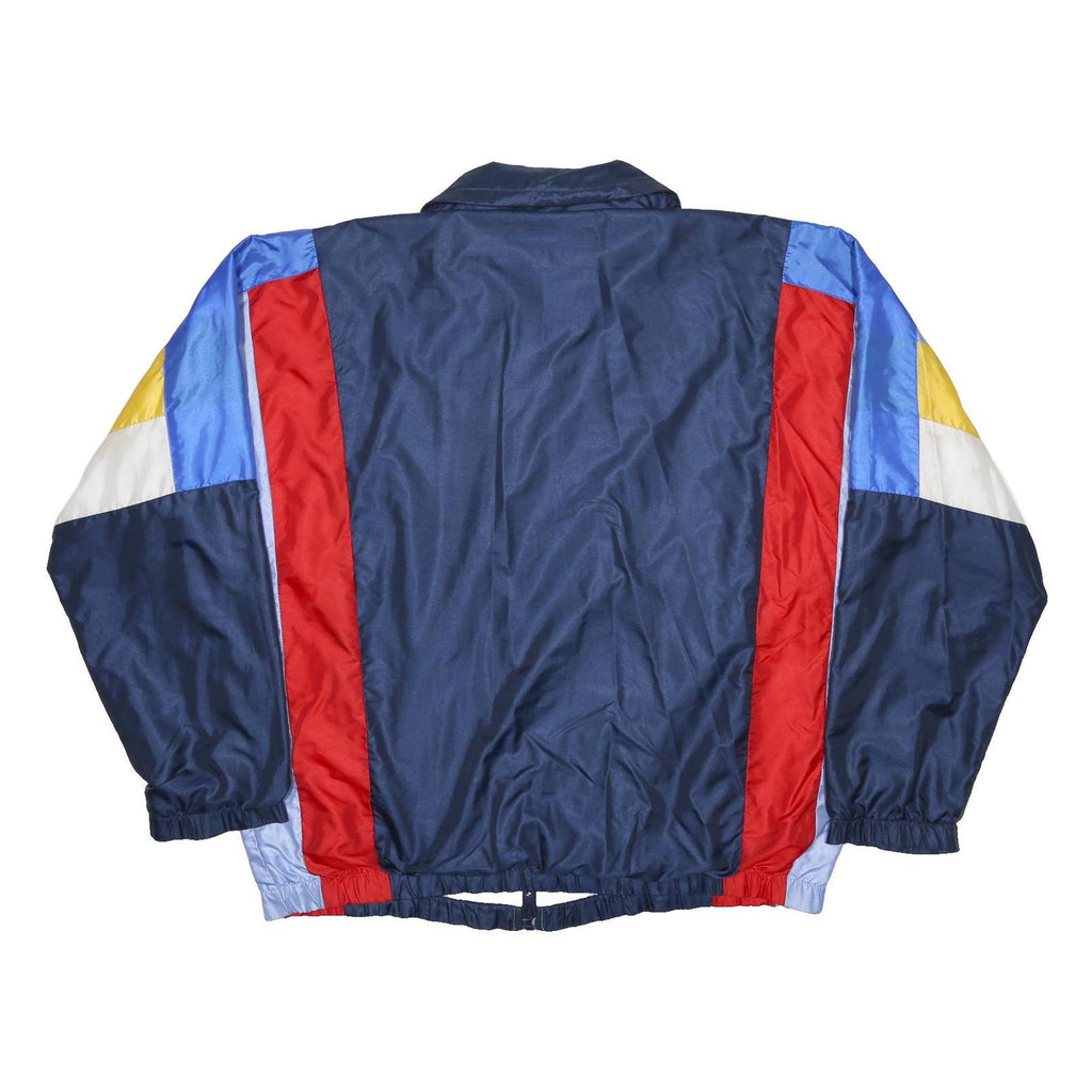 SERGIO TACCHINI Mens Blue & Red Colourblock Jacket L Polyamide Zip Track