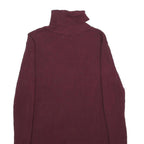 APT. 9 Womens Maroon Plain Roll Neck Basic Knit Jumper XS Viscose Blend