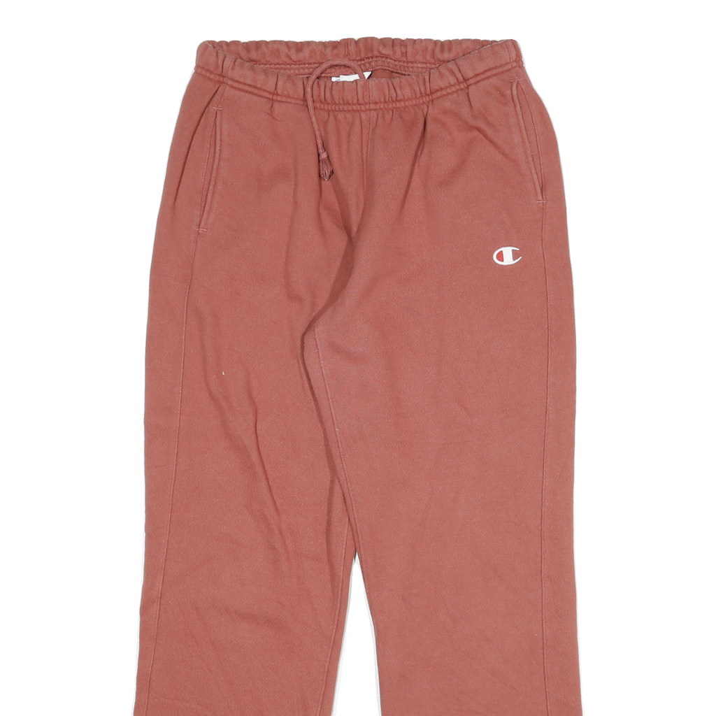 CHAMPION Mens Joggers Red Slim Straight M W28 L29 Cotton Blend Sports Logo