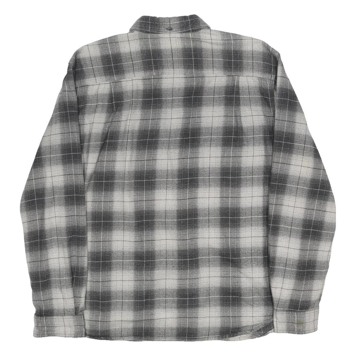 CARHARTT Mens Grey & White Plaid Shirt L Workwear Casual Cotton Long Sleeve