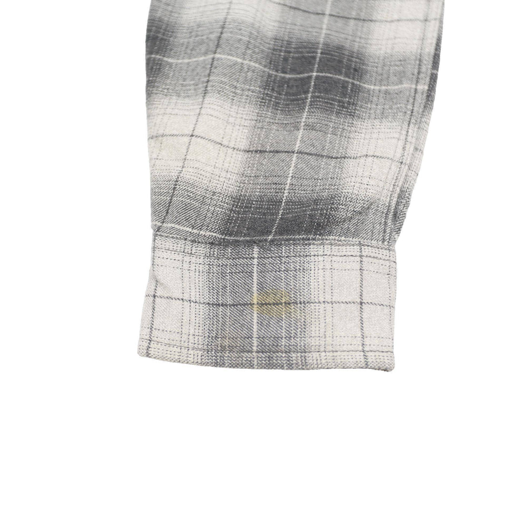 CARHARTT Mens Grey & White Plaid Shirt L Workwear Casual Cotton Long Sleeve