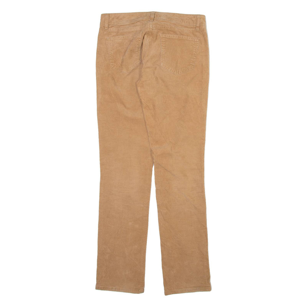 TOMMY HILFIGER Womens Corduroy Trousers Beige Slim Straight W29 L31