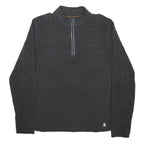 CARHARTT Womens Grey 1/4 Zip Pullover Long Sleeve 2XL Relaxed Fit Casual