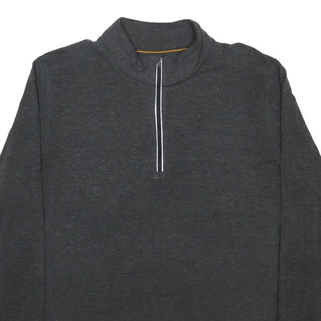 CARHARTT Womens Grey 1/4 Zip Pullover Long Sleeve 2XL Relaxed Fit Casual