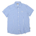 JACK WOLFSKIN Womens Blue & White Check Shirt L Cotton Blend Outdoor Casual