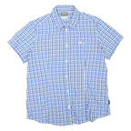 JACK WOLFSKIN Womens Blue & White Check Shirt L Cotton Blend Outdoor Casual