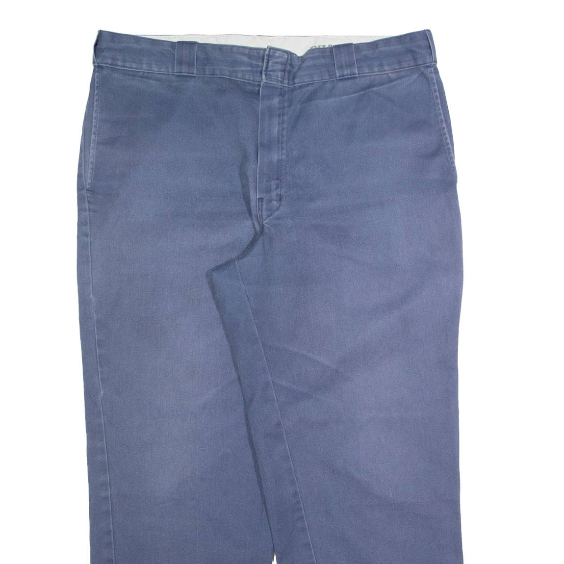 DICKIES Workwear Mens Trousers Blue Regular Straight W36 L28