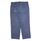 DICKIES Workwear Mens Trousers Blue Regular Straight W36 L28