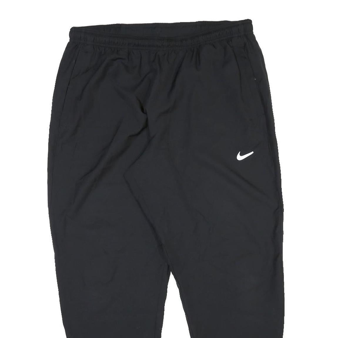 NIKE Mens Joggers Black XL W32 L28 Slim Tapered Football Training Sweatpants