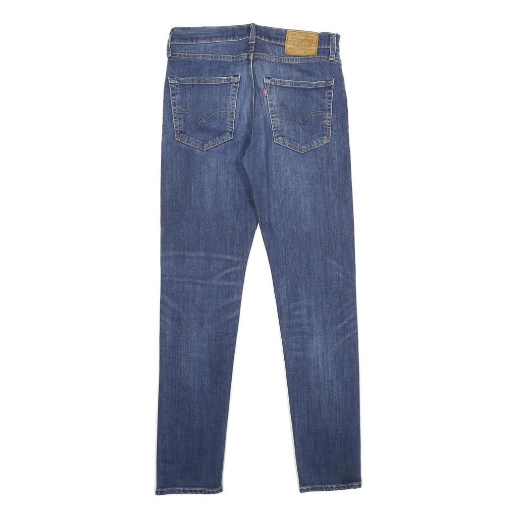 LEVI'S 512 BIG E Mens Jeans Blue Slim Skinny Denim Medium W31 L34 Zip Closure
