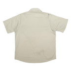 CARHARTT Mens Beige Polyester Blend Work Shirt XL Utility Button Pocket Durable