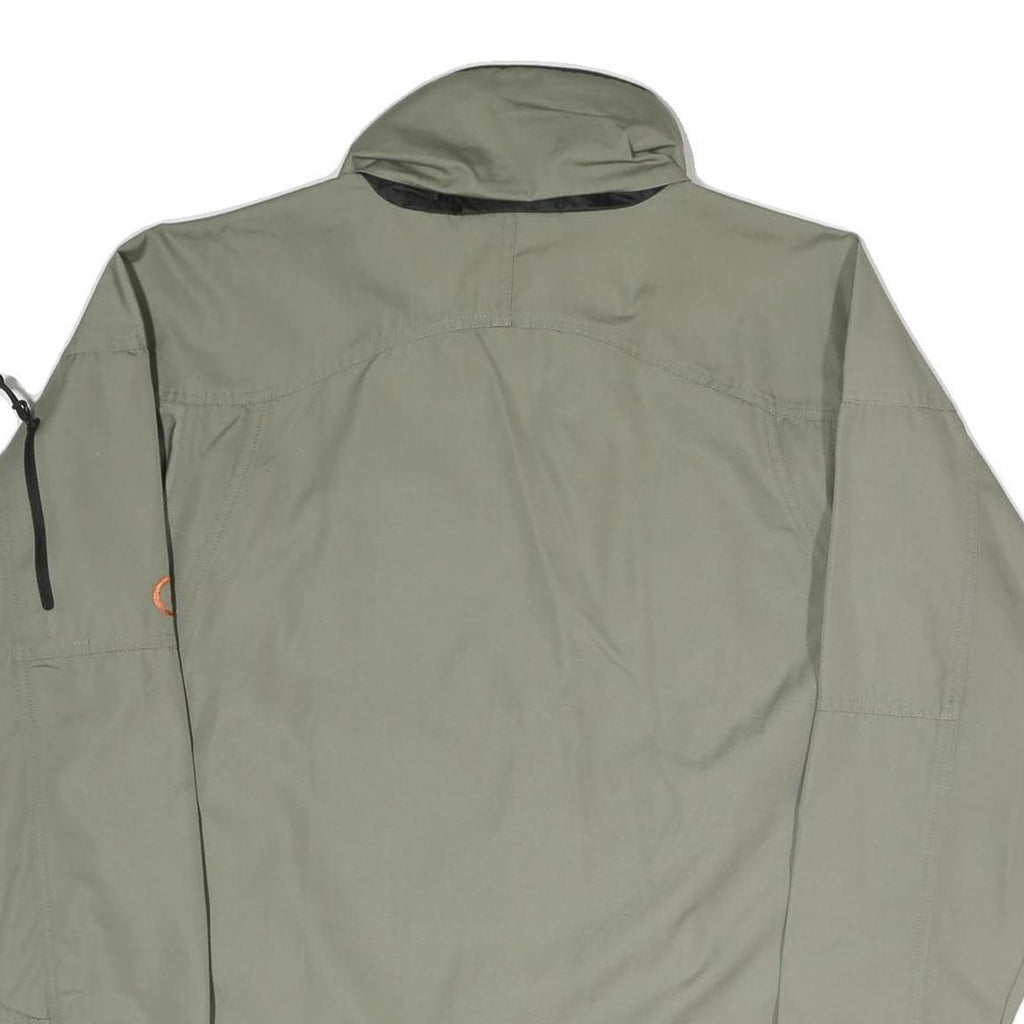 SHERPA Mens Grey & Black Outdoor Jacket S Polyester Blend Zip Pocket Casual