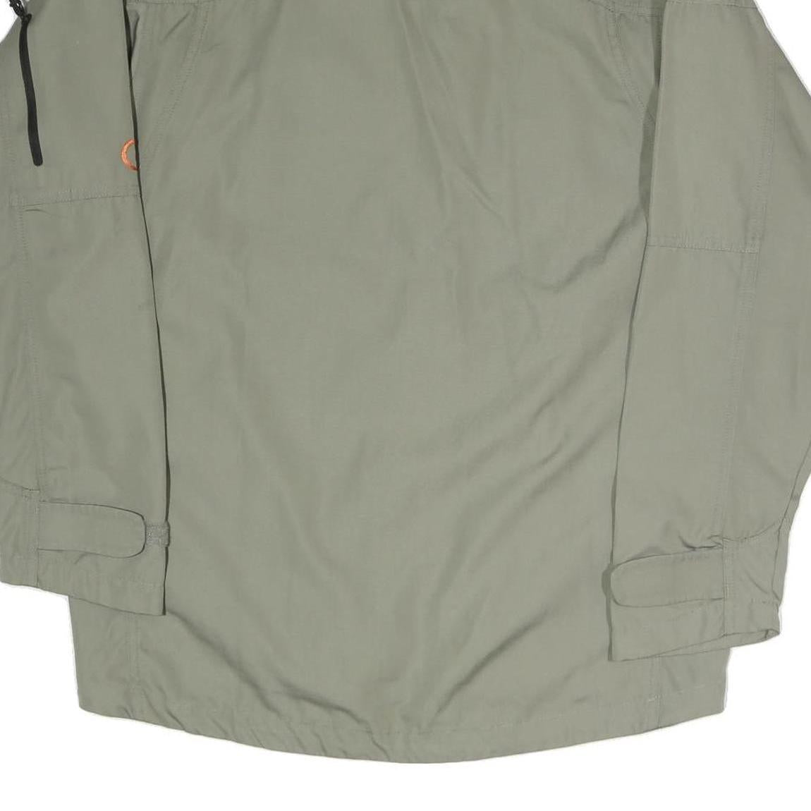 SHERPA Mens Grey & Black Outdoor Jacket S Polyester Blend Zip Pocket Casual