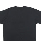 RUSSELL ATHLETIC Mens Black Crown Point Alumni Graphic T-Shirt L Short Sleeve