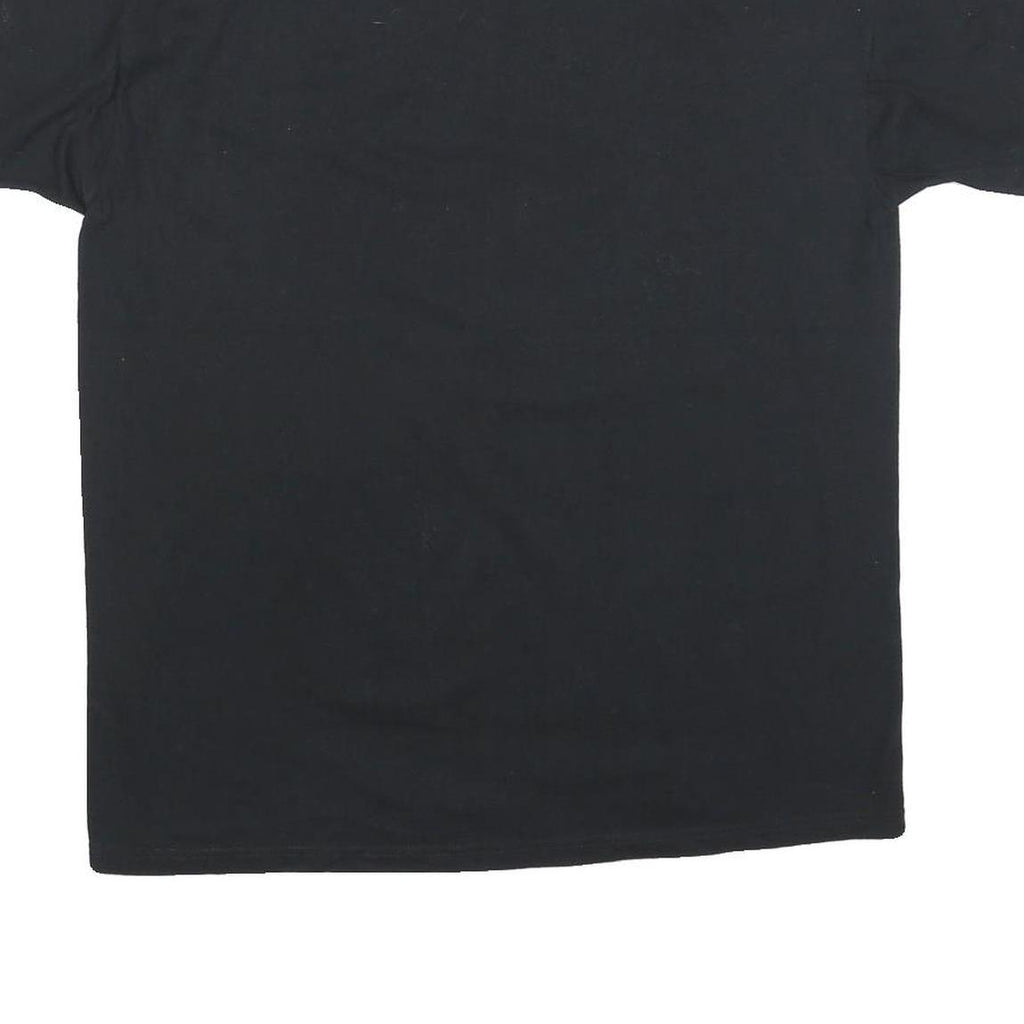 RUSSELL ATHLETIC Mens Black Crown Point Alumni Graphic T-Shirt L Short Sleeve