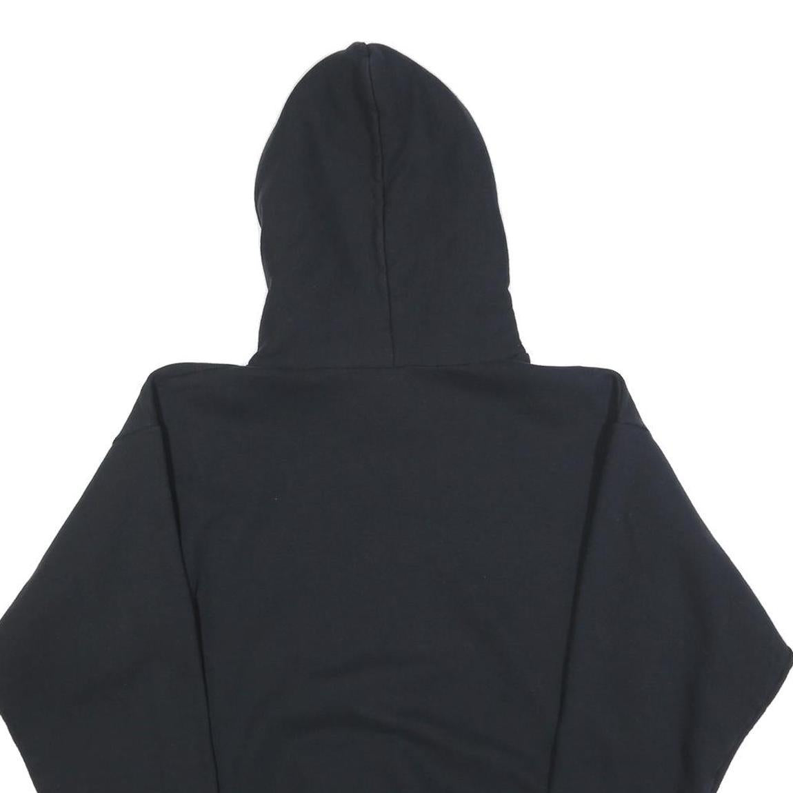 HANES Womens Black Proud Army Sister Cotton Blend Hoodie M Printed Pullover