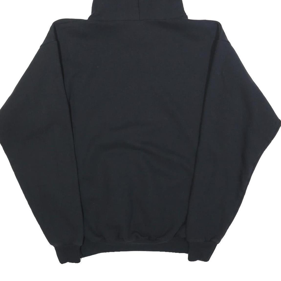 HANES Womens Black Proud Army Sister Cotton Blend Hoodie M Printed Pullover