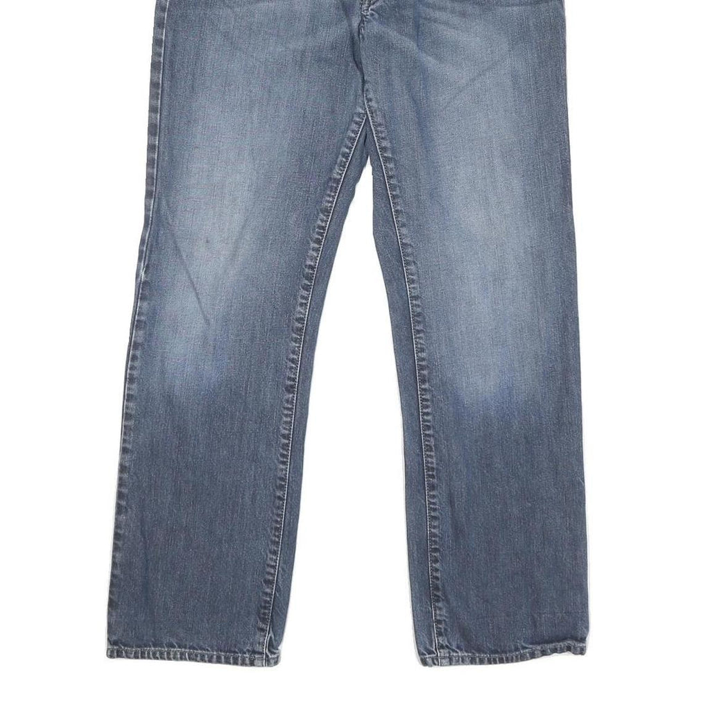 DKNY Womens Jeans Blue Regular Straight Denim Medium W32 L30 Cotton Blend Zip