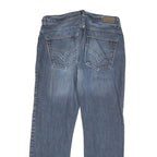 DKNY Womens Jeans Blue Regular Straight Denim Medium W32 L30 Cotton Blend Zip