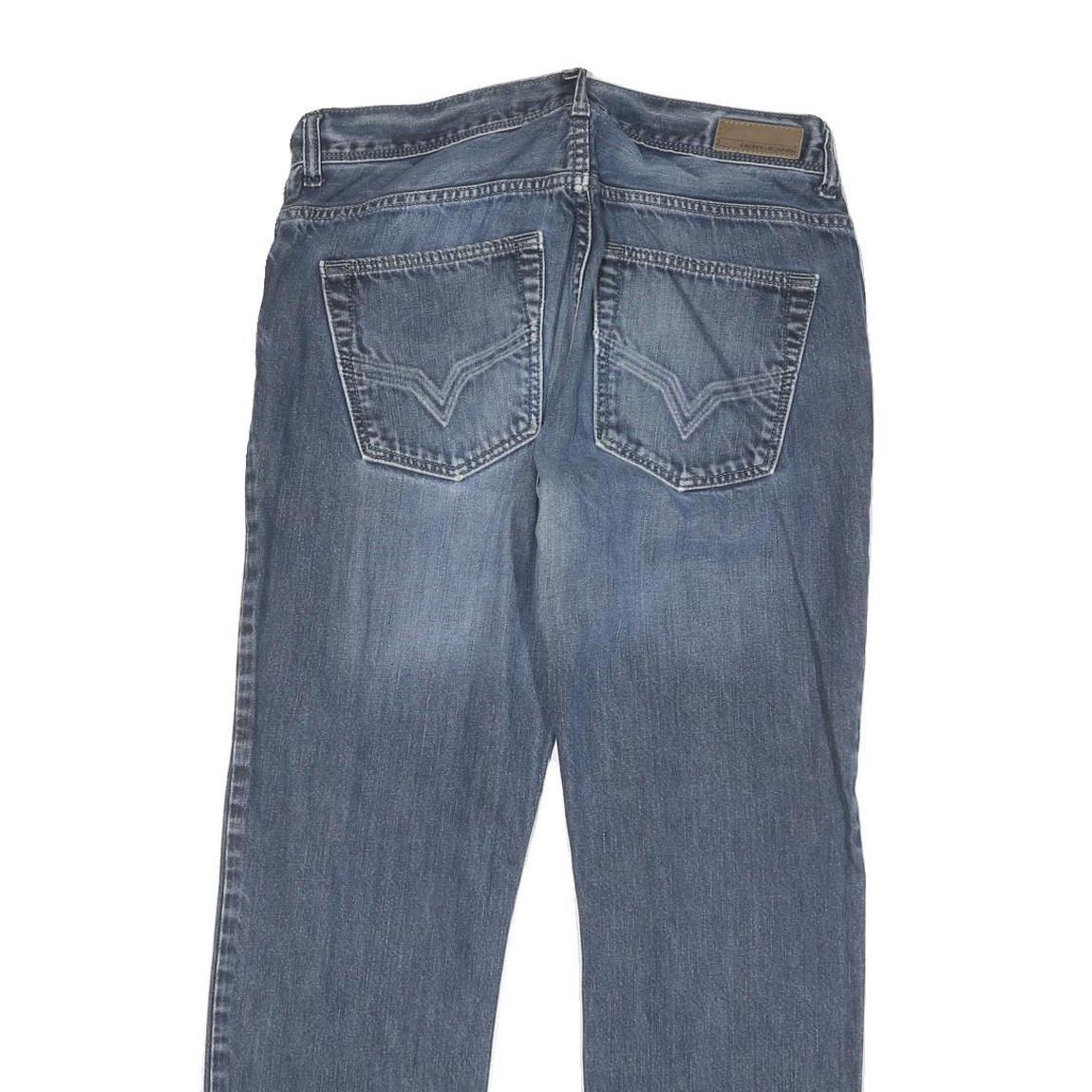 DKNY Womens Jeans Blue Regular Straight Denim Medium W32 L30 Cotton Blend Zip