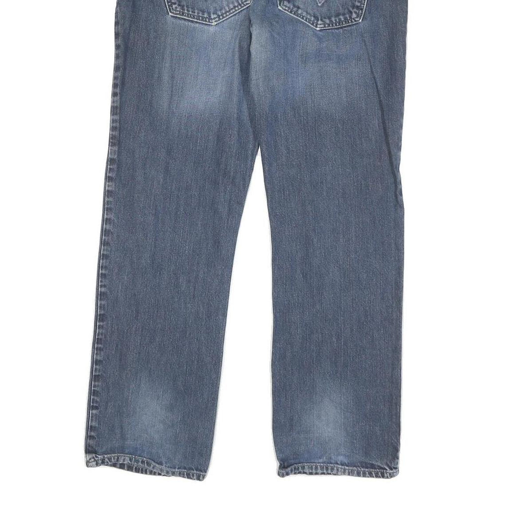 DKNY Womens Jeans Blue Regular Straight Denim Medium W32 L30 Cotton Blend Zip