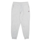 FILA Mens Joggers Grey S W28 L26 Slim Tapered Cotton Blend Casual Sportswear