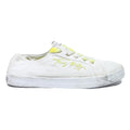 TOMMY HILFIGER Womens Canvas Trainers White Yellow UK 7 Casual Shoes Fashion