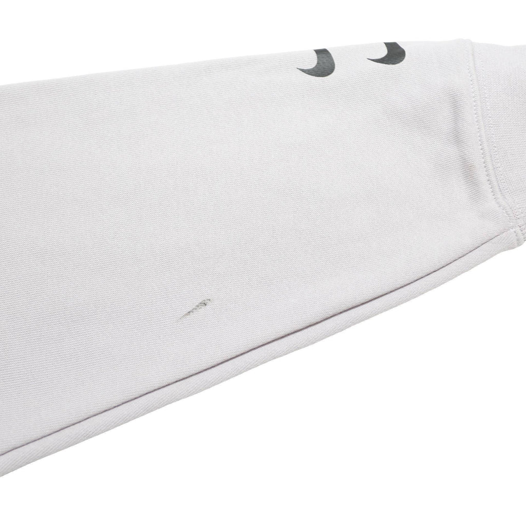 NIKE Womens White Hoodie M Cotton Blend Pullover Crew Neck Casual Sportswear