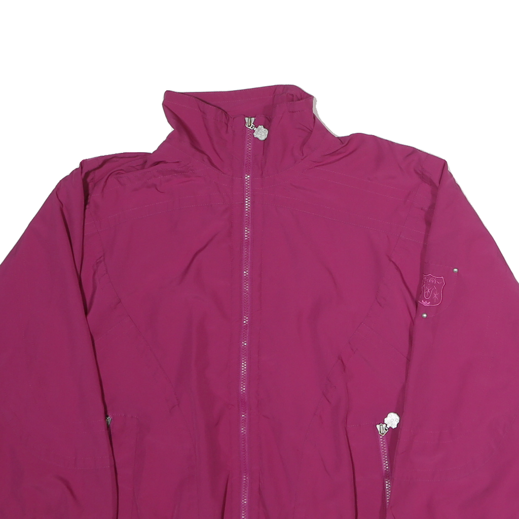 KAELIN Womens Pink Jacket XL Polyester Blend Plain Zip Casual Lightweight