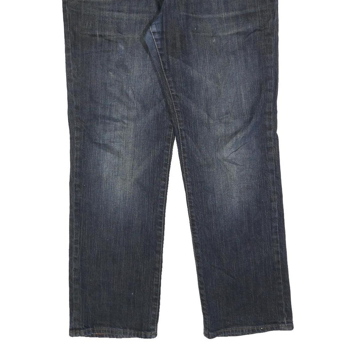 LEE Mens Regular Fit Blue Denim Straight Cotton Blend Jeans W36 L30 Classic