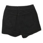 Womens Black Cotton Blend Shorts XS W26 Rainbow Lace-Up Detail Casual