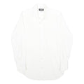COVERI FACTORY Mens White Cotton Shirt M Classic Button Down Long Sleeve Casual