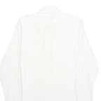 COVERI FACTORY Mens White Cotton Shirt M Classic Button Down Long Sleeve Casual