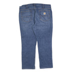 CARHARTT Mens Jeans Blue Relaxed Straight Denim Medium W38 L27 Workwear Zip