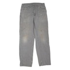 DICKIES Mens Regular Fit Grey Cotton Blend Denim Jeans W32 L32 Workwear Zip