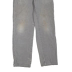 DICKIES Mens Regular Fit Grey Cotton Blend Denim Jeans W32 L32 Workwear Zip