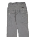 DICKIES Mens Regular Fit Grey Cotton Blend Denim Jeans W32 L32 Workwear Zip