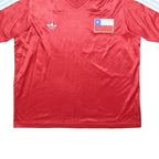 ADIDAS Originals 2003-4 Chile Mens Red Football T-Shirt L Short Sleeve V-Neck