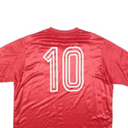 ADIDAS Originals 2003-4 Chile Mens Red Football T-Shirt L Short Sleeve V-Neck