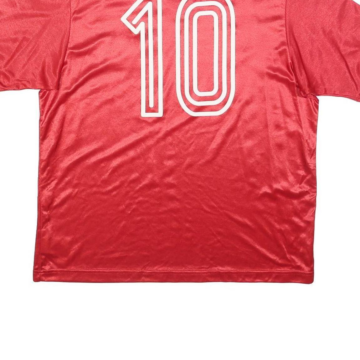 ADIDAS Originals 2003-4 Chile Mens Red Football T-Shirt L Short Sleeve V-Neck