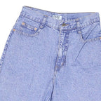 STEEL Womens Blue Denim Casual Shorts M W28 Rolled Hem Cotton Blend