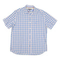 MARC O'POLO Mens Blue Check Shirt XL Cotton Blend Casual Button Down