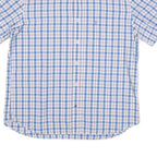 MARC O'POLO Mens Blue Check Shirt XL Cotton Blend Casual Button Down