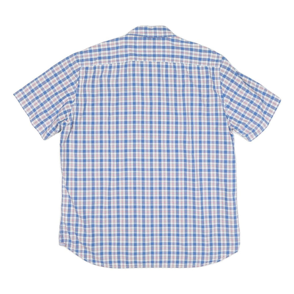 MARC O'POLO Mens Blue Check Shirt XL Cotton Blend Casual Button Down