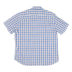 MARC O'POLO Mens Blue Check Shirt XL Cotton Blend Casual Button Down