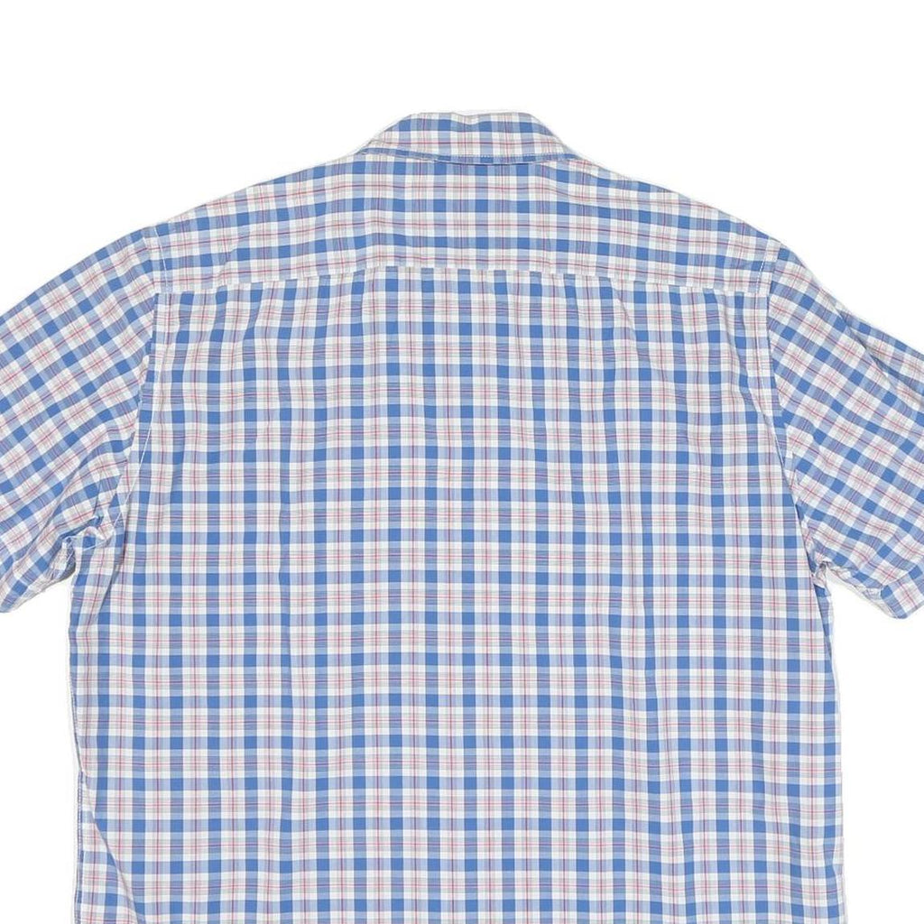 MARC O'POLO Mens Blue Check Shirt XL Cotton Blend Casual Button Down