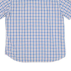 MARC O'POLO Mens Blue Check Shirt XL Cotton Blend Casual Button Down