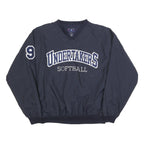 PORT AUTHORITY Mens Blue Undertakers Softball V-Neck M Sports Sweatshirt