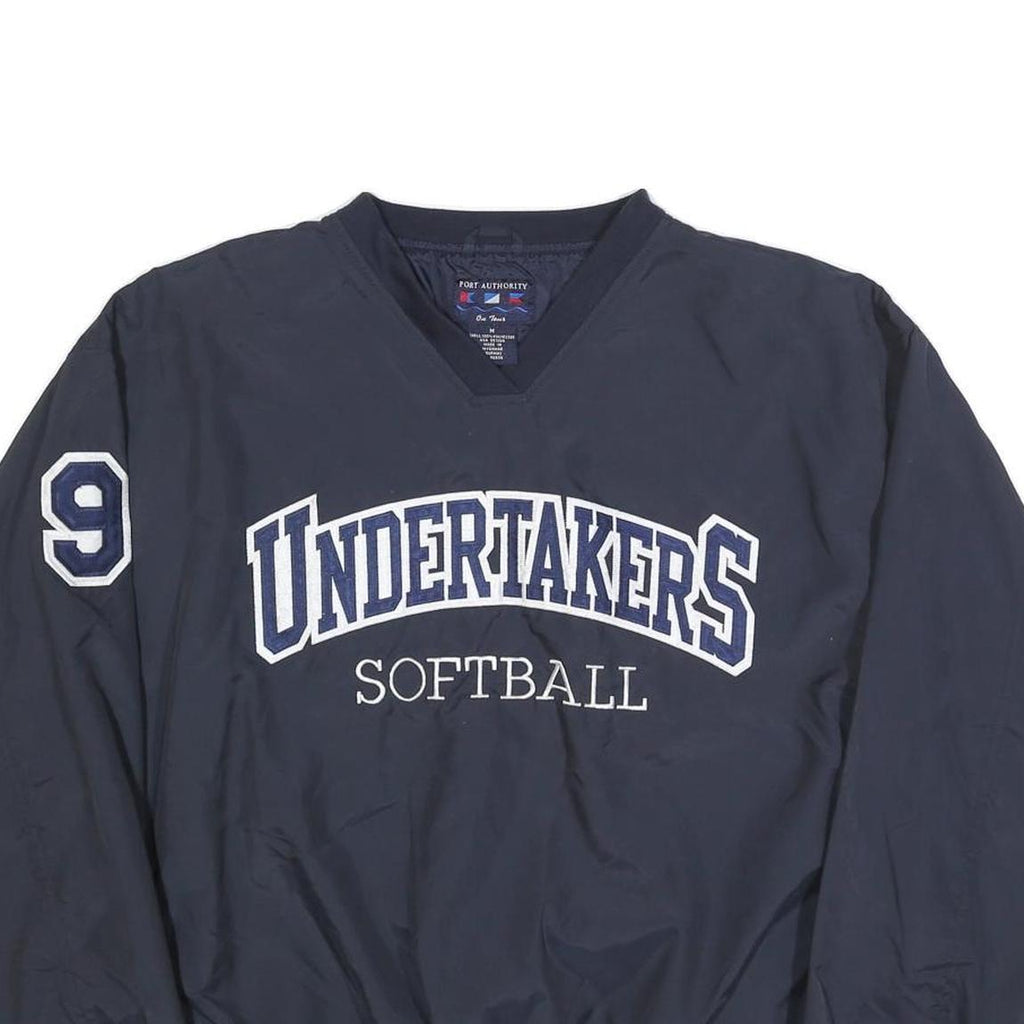 PORT AUTHORITY Mens Blue Undertakers Softball V-Neck M Sports Sweatshirt