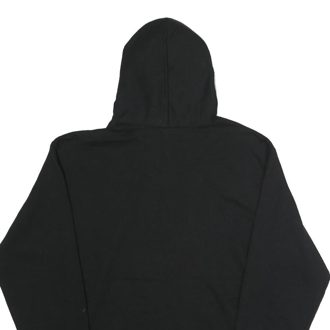 CHAMPION Mens Black Wolf Beach Volleyball Club Pullover Hoodie L Cotton Blend